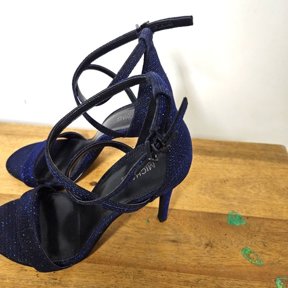 Michael Kors Antonia Sandal Glitter Lurex Size 7.5 - Picture 5 of 16